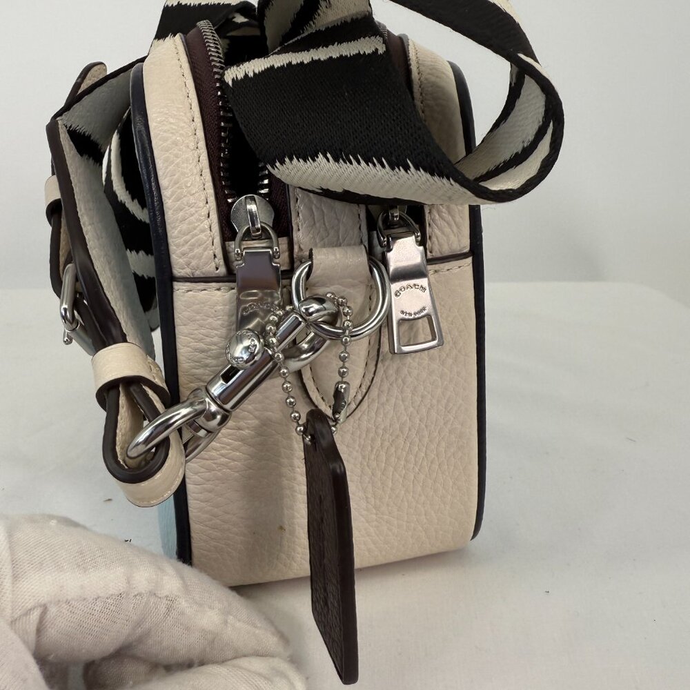Coach Jes Crossbody Colorblock and NWT Zip Wristlet both in Waterfall Midnght - Picture 13 of 16